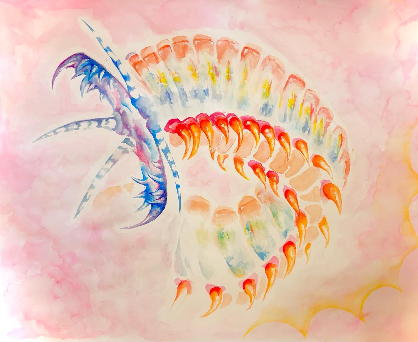 gouache on watercolour paper